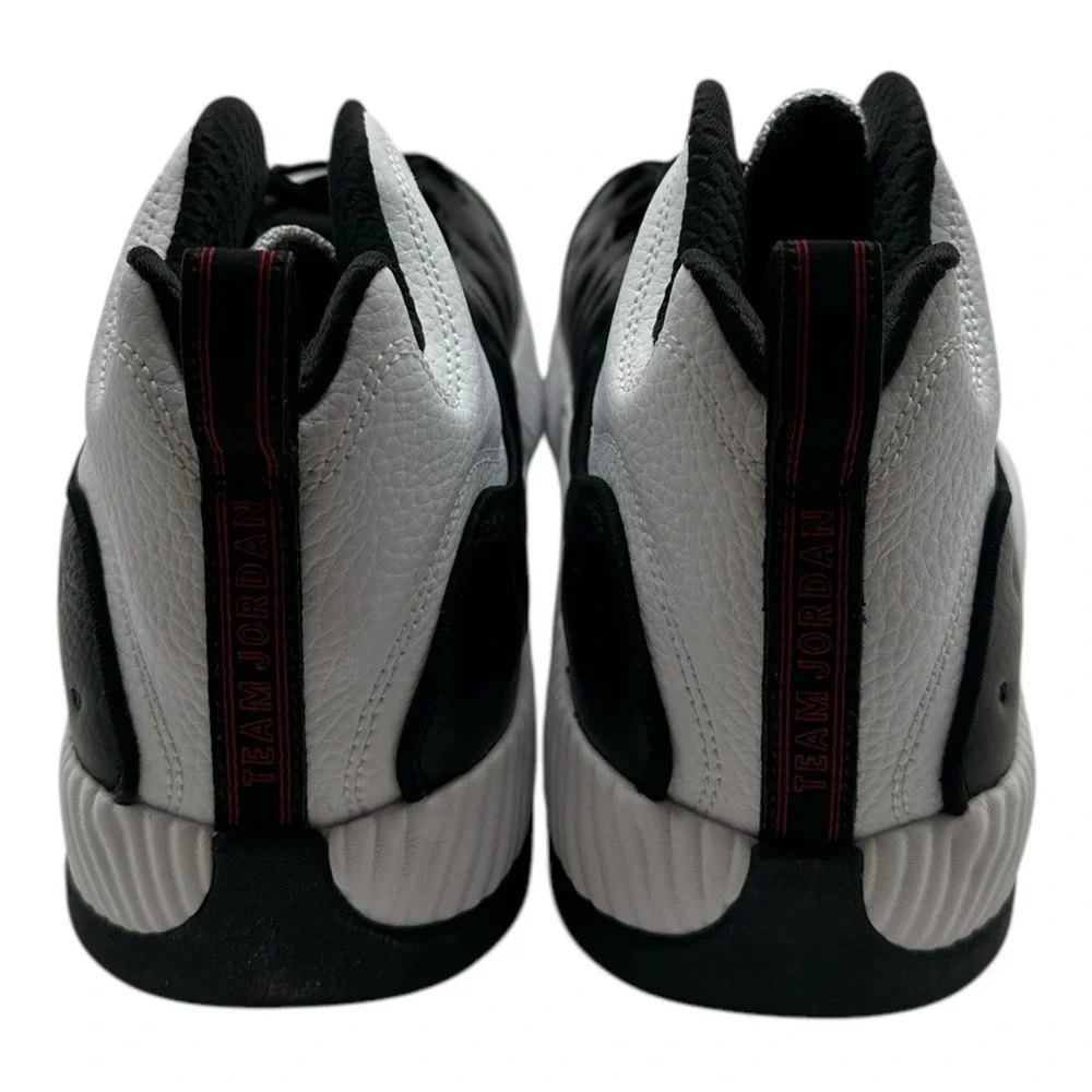 Jordan Jumpman Team II Basketball Shoes Men 10.5 White Black Sneakers 819175-010